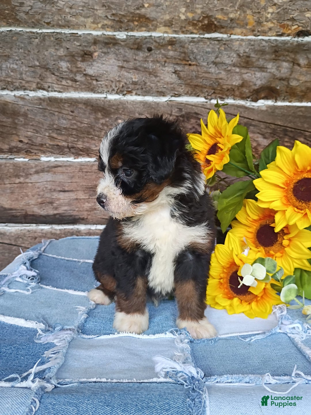 Mini Bernedoodle dogs for sale: Donut - Image 2